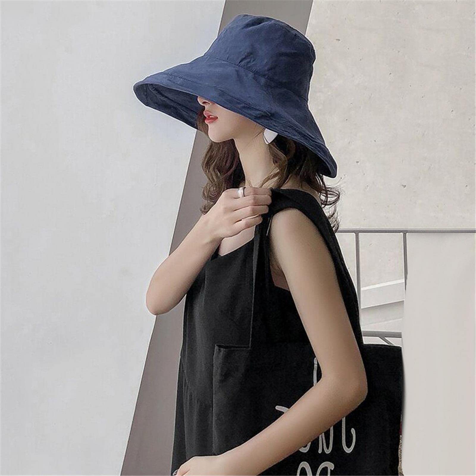 Sombrero de pescador de primavera y verano para mujer, sombrero de pescador plegable para mujer, sombrero de viaje