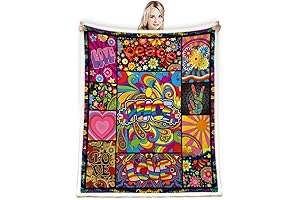 Hippie Peace Sign Blanket