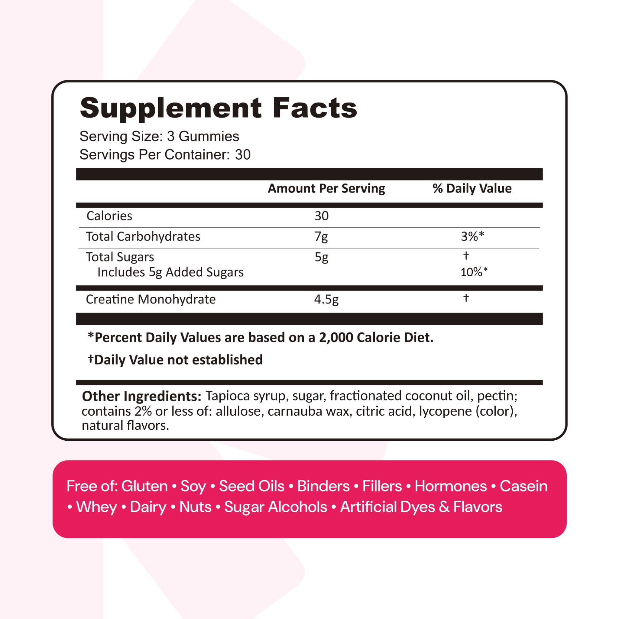 Create Creatine Monohydrate Gummies for Women and Men, Watermelon, 90ct — Amazon image 9