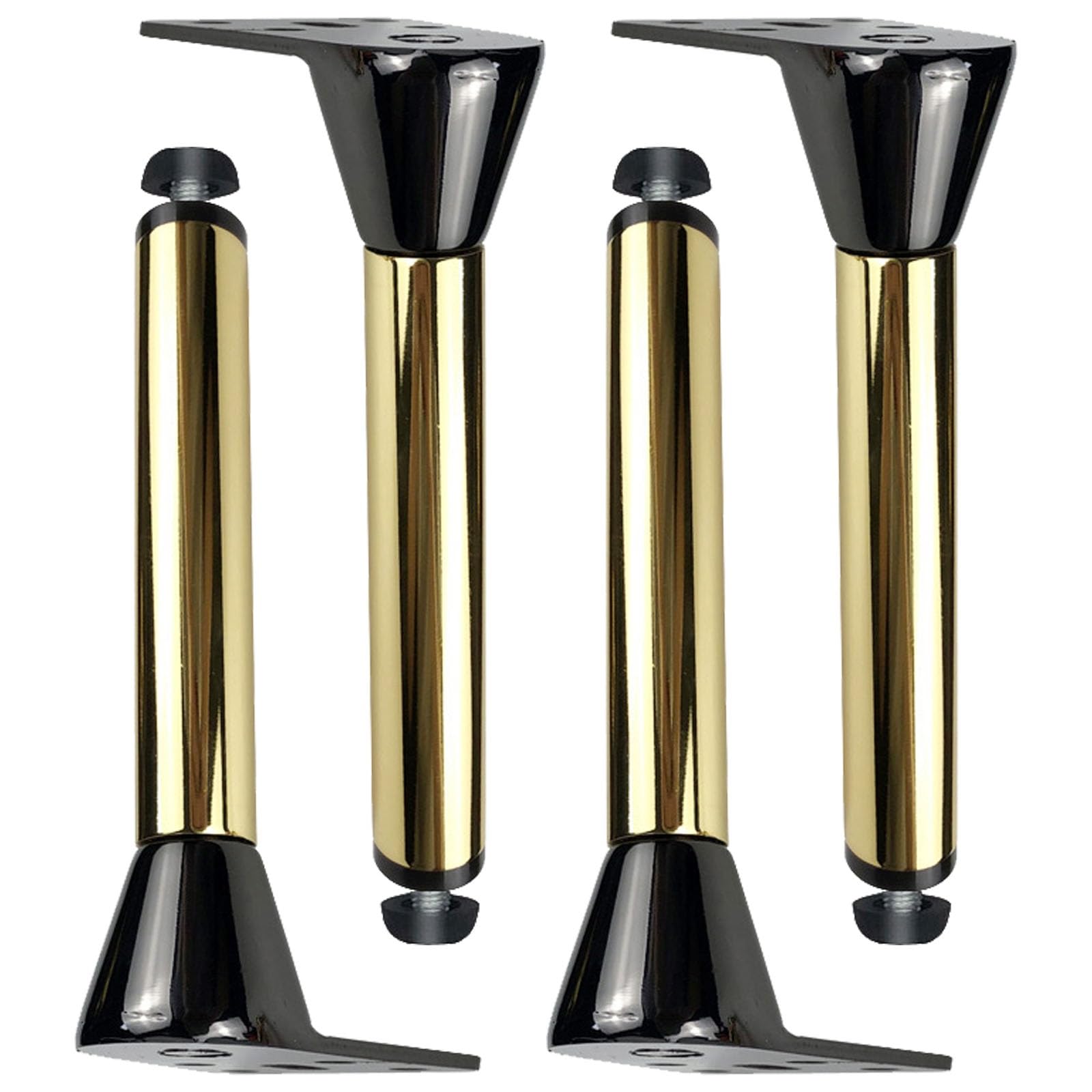 Piedi per Mobili In Metallo Piedini per Mobili Cilindriche per Comò In Stile Moderno Set di 4 Gambe per Mobili Gambe di Ricambio Fai da Te per Divano Divano Letto Tavolino da Caffè(Multi-colored,19cm/