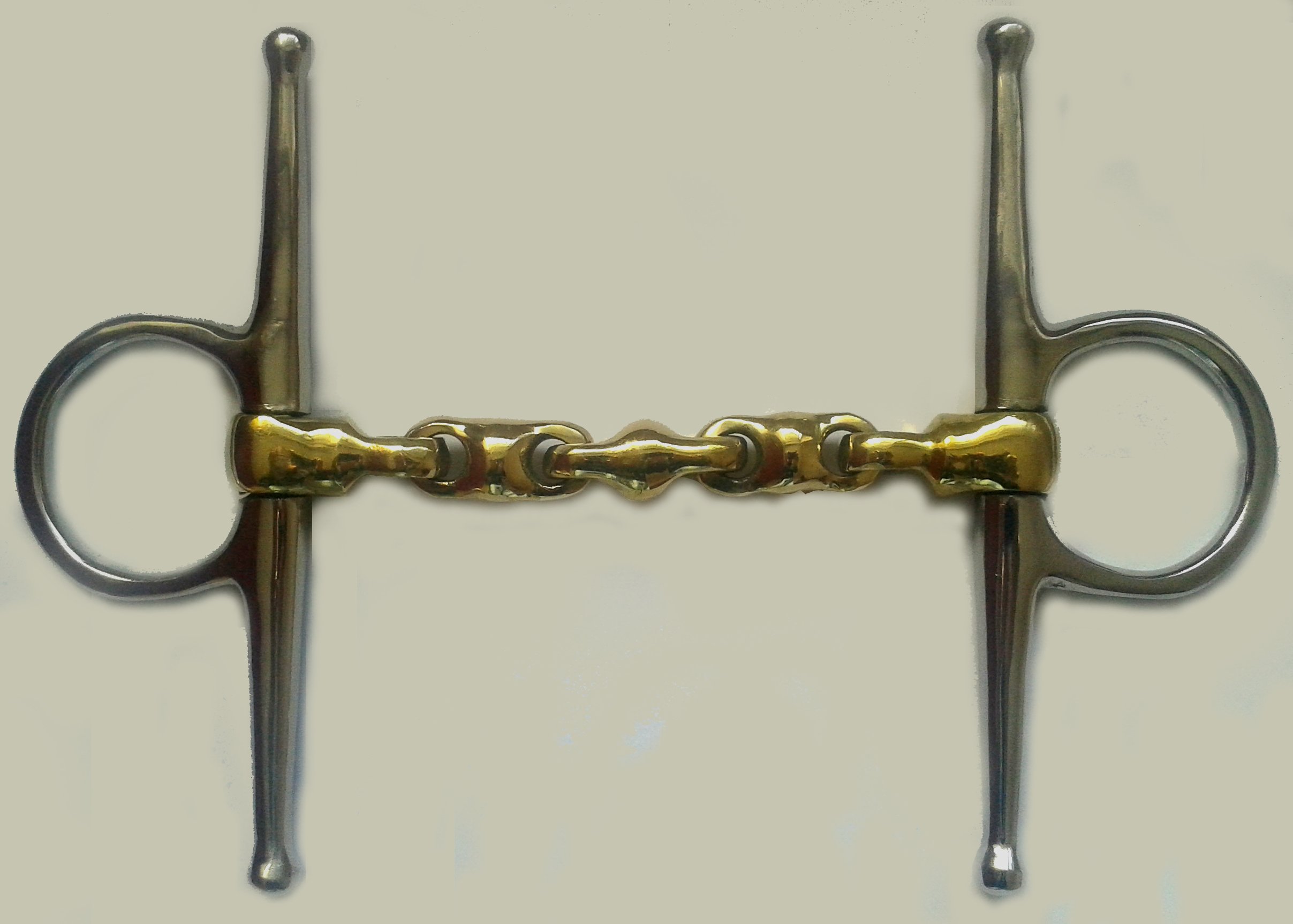 S-Products EQUESTRIAN WATERFORD FULL CHEEK HORSE BITS COPPER MIX LOZENGE SNAFFLE (5.0)