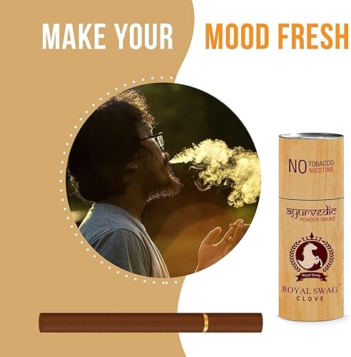 Miniatura 6 de ROYAL SWAG Cigarrillo ayurvédico y de hierbas, cigarrillos sin nicotina y sin tabaco - (50 palos)