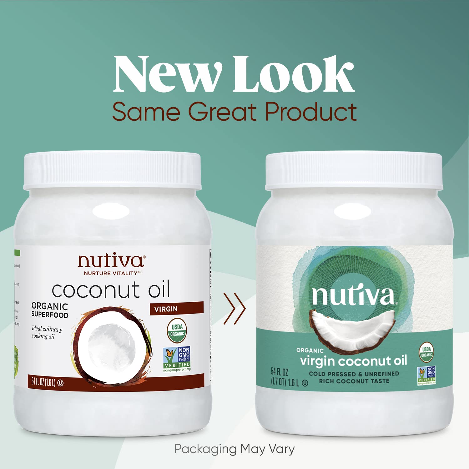 Nutiva Organic Cold-Pressed Virgin Coconut Oil, 54 Fl Oz (1 Pack) USDA  Organic, Non-GMO, Whole 30 Approved, Vegan, Keto, Fresh Flavor & Aroma for  ...