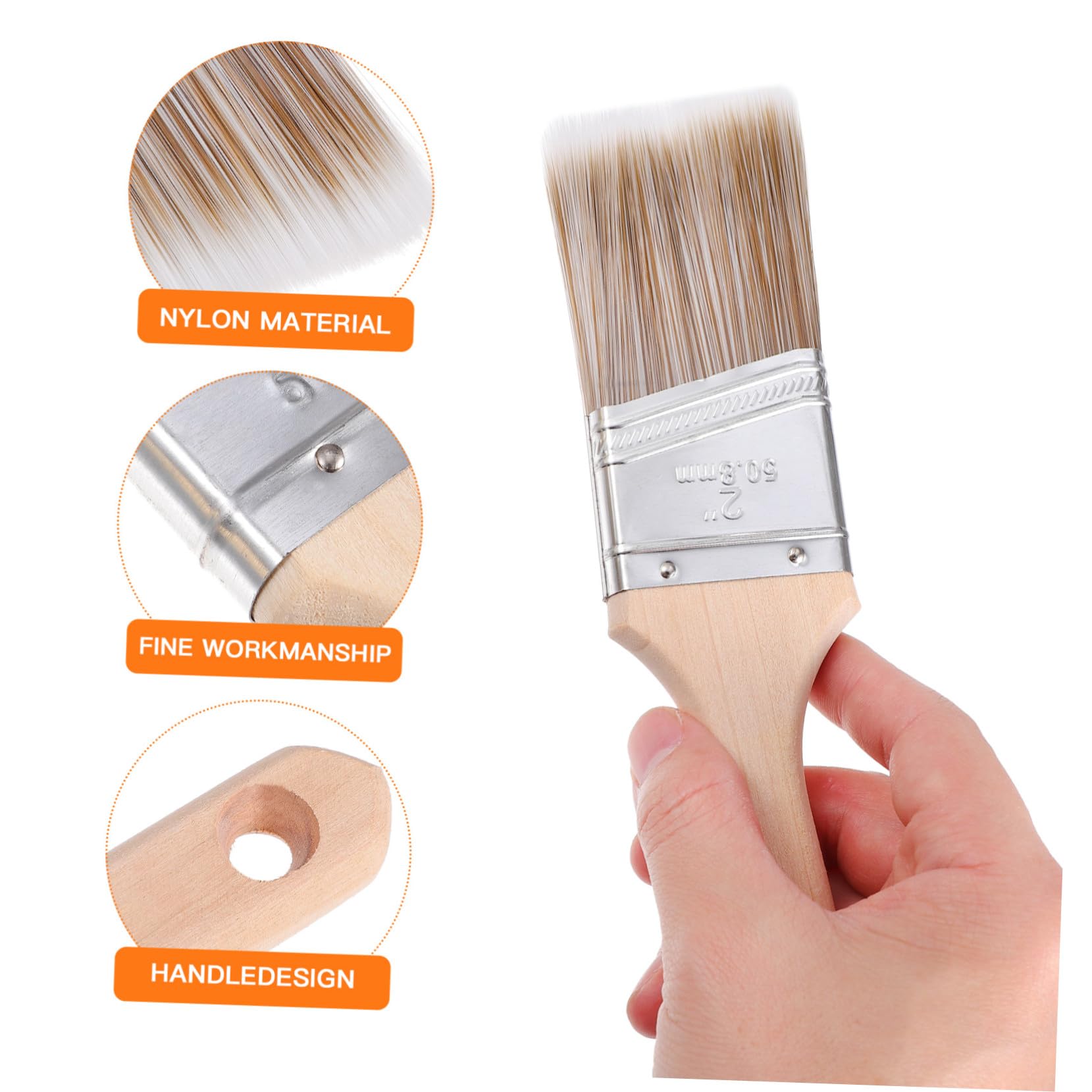 Set de 5 Pinceles de Pintura para Óleo, Barniz y Acuarela