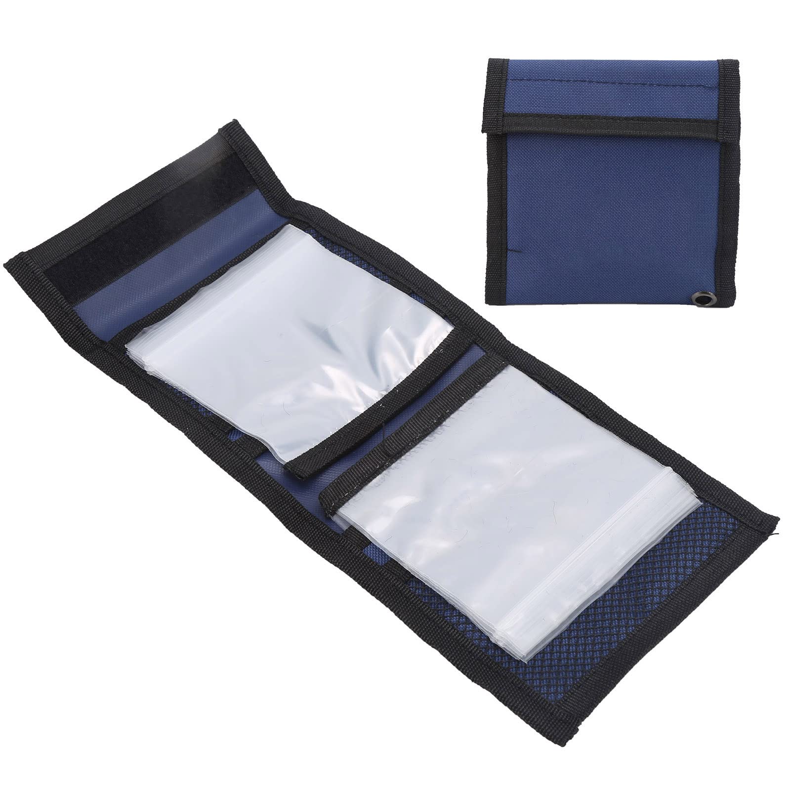 Tbest 10 Pockets Fishing Line Bag, Oxford Cloth Fly Fishing Leader Holder Wallet Accessories for Tippet Storage Bag