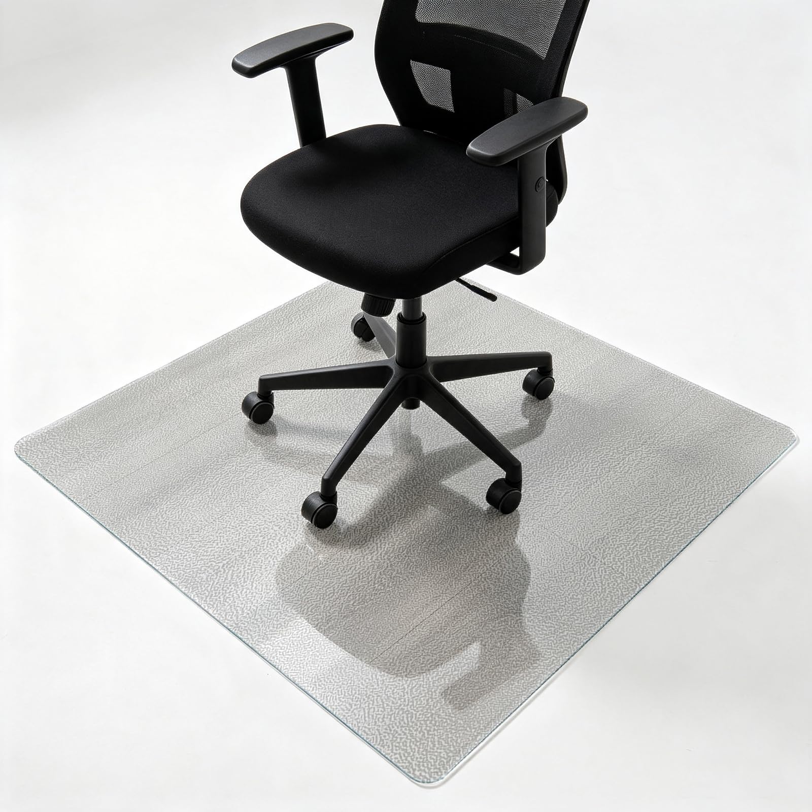 Bodenschutzmatte 59 x 115 cm Kratzfest, Transparent, Antirutsch Und Strapazierfähige, Versch. Größen, Stärke: 1,3 MM, Bodenschutzmatte Bürostuhl/Stuhlunterlage, Für Laminat & Fliesen, Mattiert