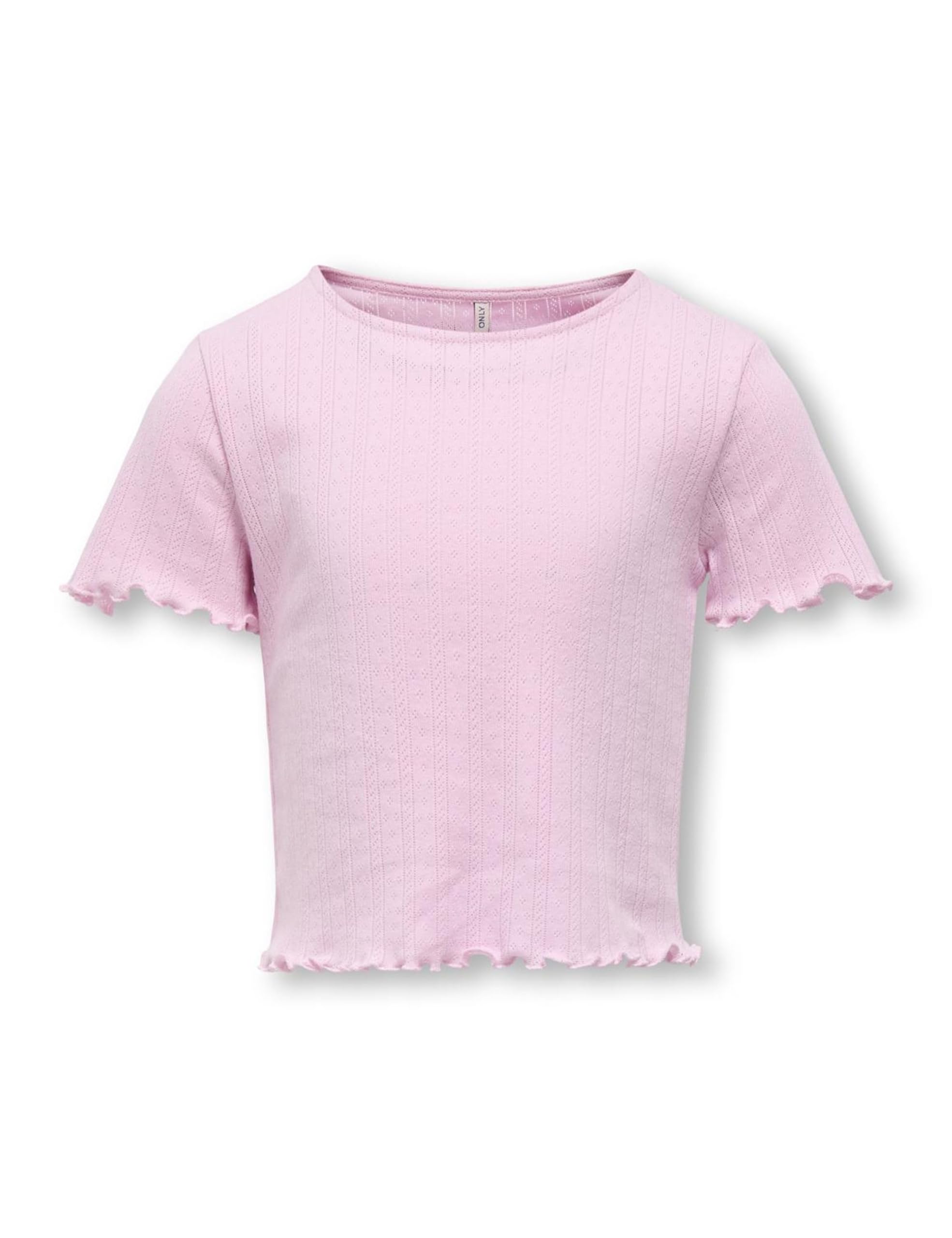 Only & Kids Damen Kogcarlotta Life S/S Top JRS Noos, Roseate Spoonbill, 110-116