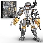 HIGH GODO Alien Mech Xenomorph Warrior Building Sets for Adult, Horror Action Figure Toy with Base,Gifts for Teens Aged 14+, Perfect for Birthdays Christmases Halloweens, 882 Pieces