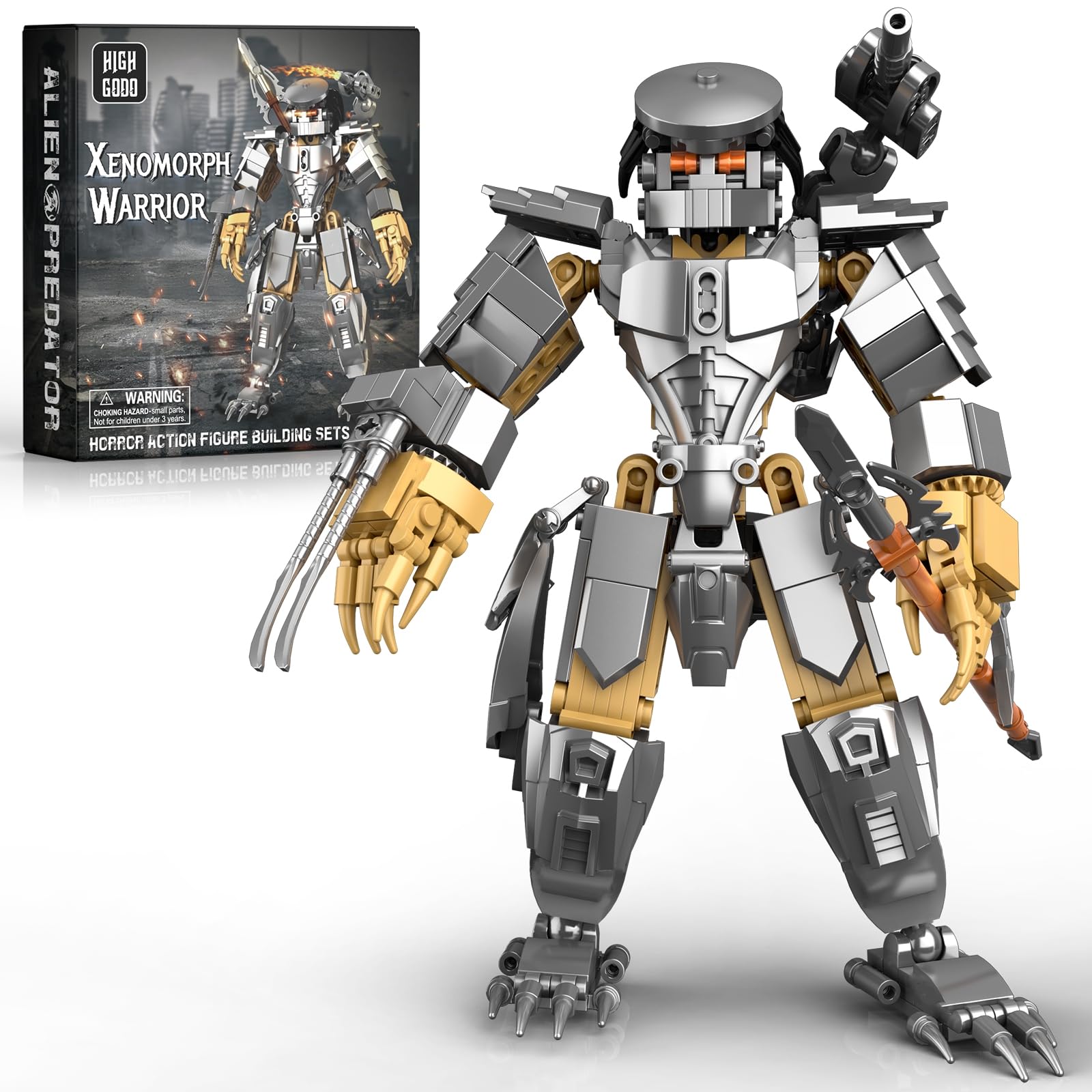 Amazon.com: HIGH GODO Alien Mech Xenomorph Warrior Building Sets