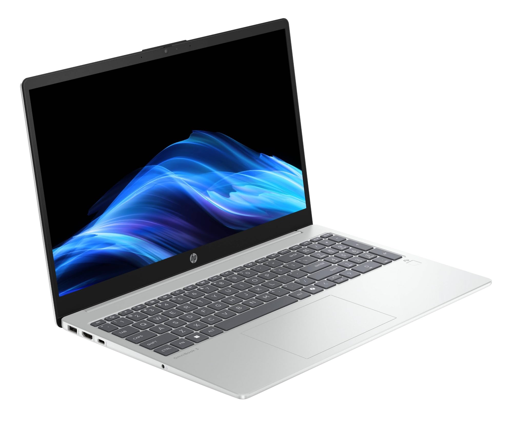 HP OmniBook 3 15-fn0002sl Notebook AMD Ryzen AI 5 330 16GB RAM 1TB SSD Windows 11 Tastiera Italiana QWERTY Argento