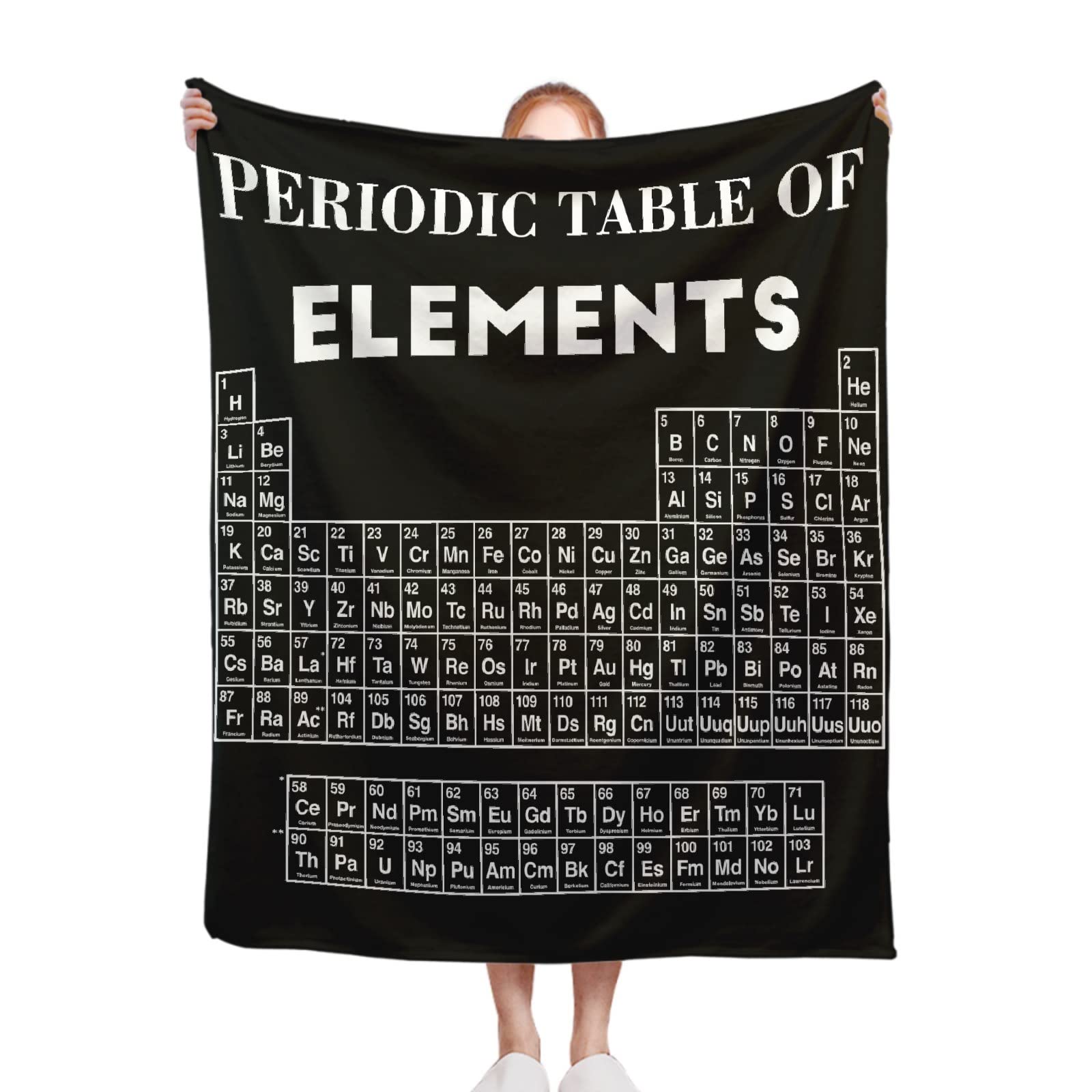 Padumuttara Boys Chemistry Periodic Table Blanket, Science 60 X 80 Inch Throw Lightweight Super Soft Cozy Chemistry Teachers Gifts Blankets For Couch Bed Sofa Chair