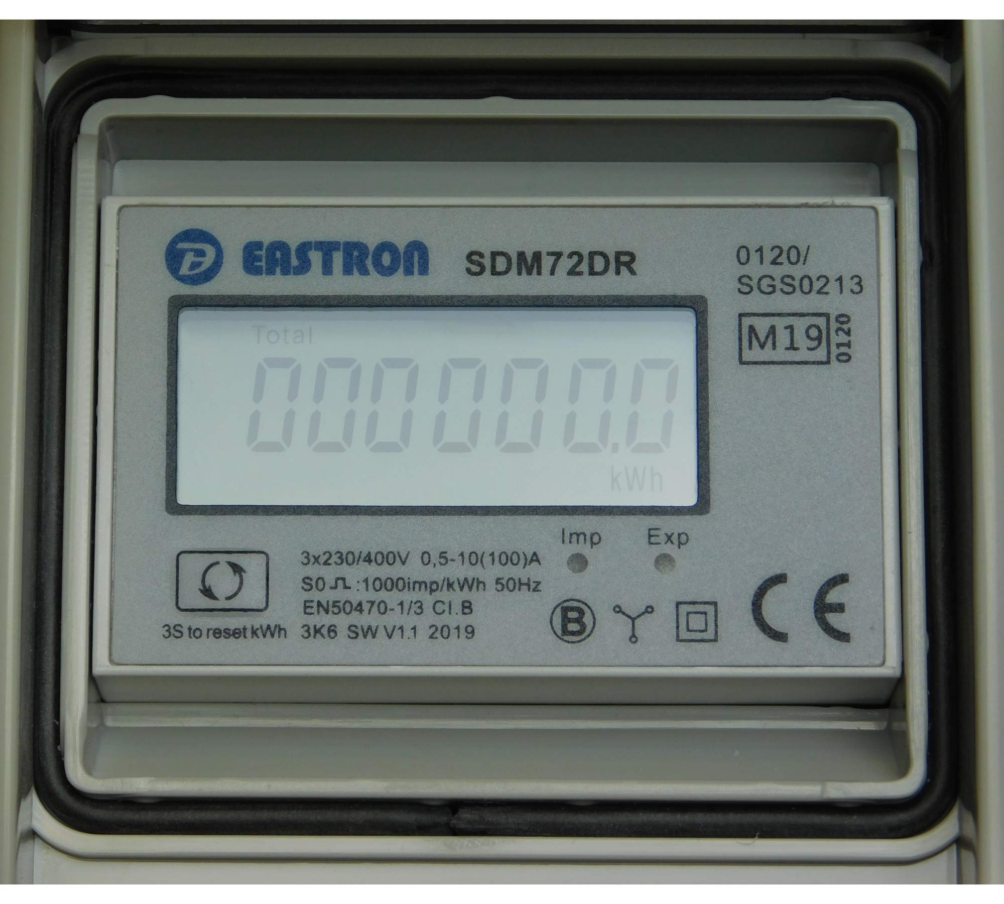 NWP 16A 400V CEE Adapter - mobiler digitaler Stromzähler - geeicht - (mit Reset) IP44-3-phasig