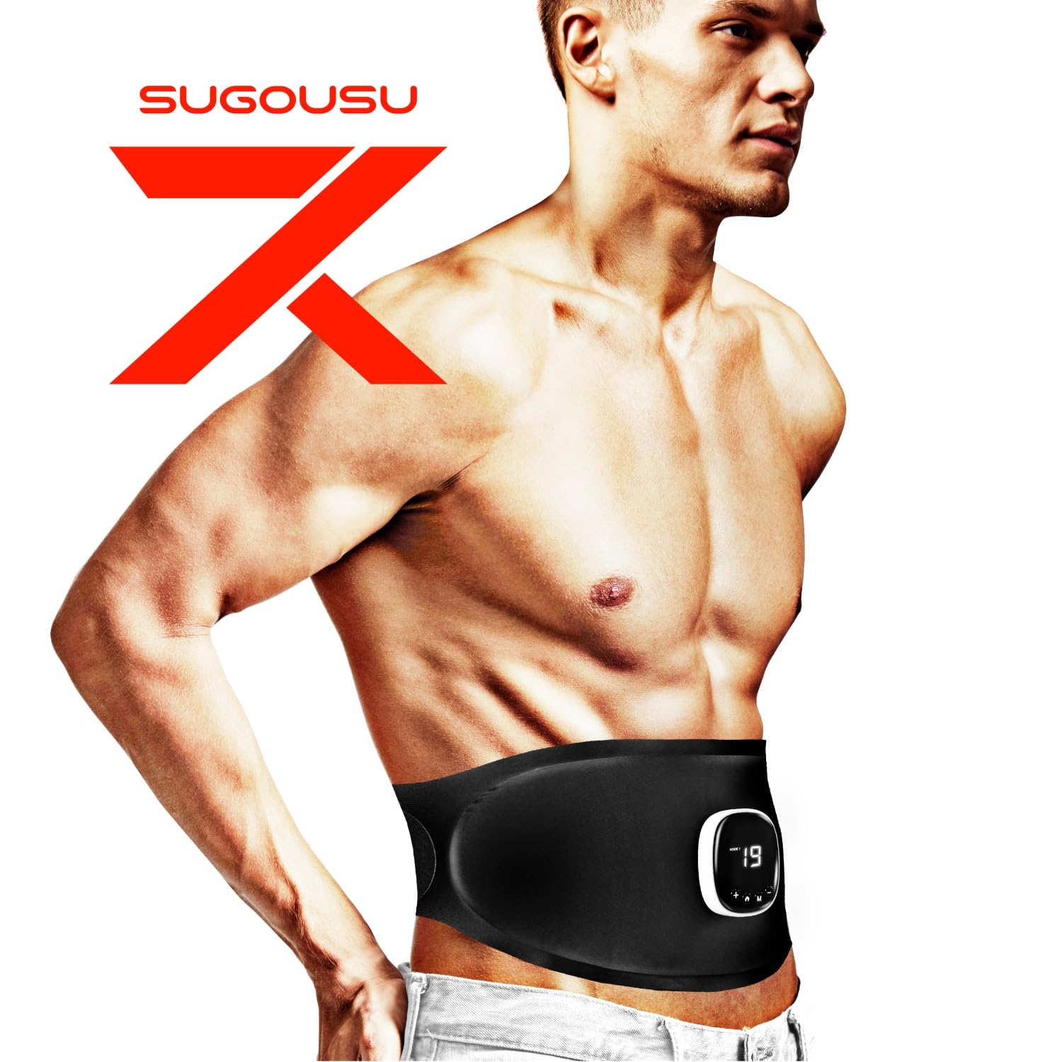 Amazon.co.jp: La-VIE(ラヴィ) 超薄型EMS スゴウス 腹筋ベルト ジェル