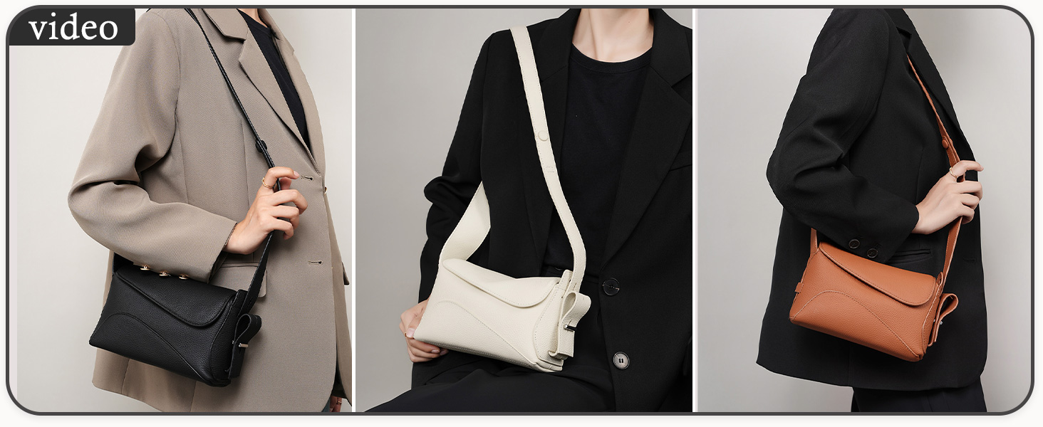 Bolso pequeño de cuero genuino para mujer MFFOR miniatura 7