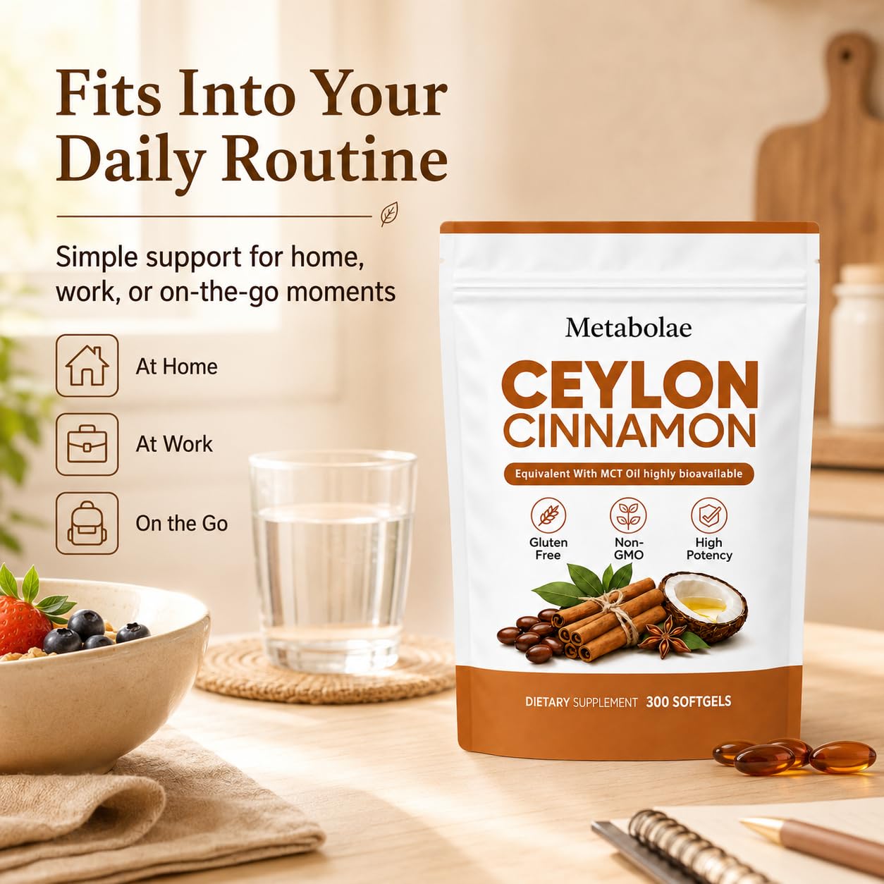 Belano Metabolae Ceylon Cinnamon Softgels with MCT Oil — Amazon image 5