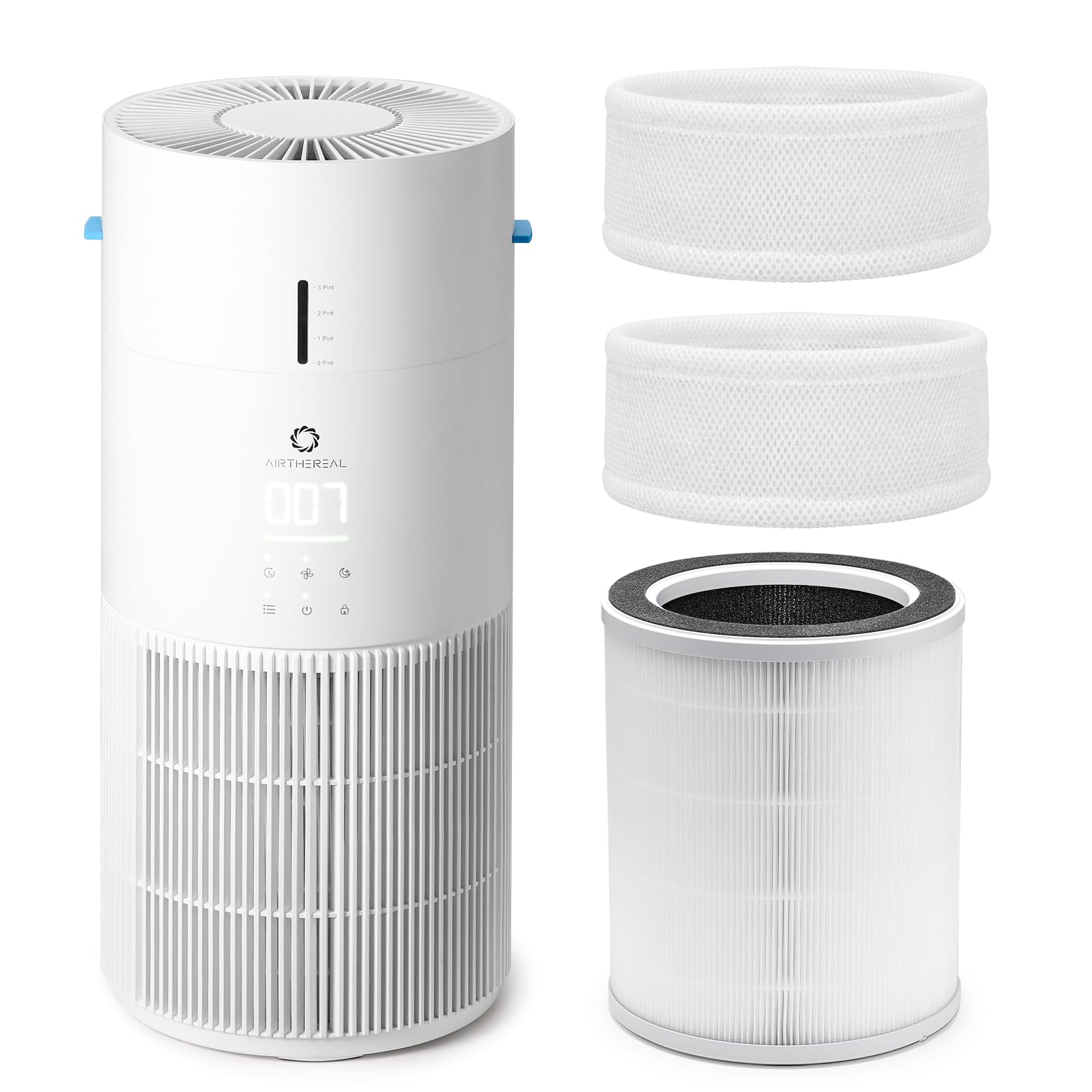 Airthereal Wymienny zestaw filtrów do oczyszczacza powietrza AEH300 2 w 1 z nawilżaczem, zawiera 1 opakowanie filtra powietrza HEPA i 2-pak filtrów nawilżacza, zapewnia czyste powietrze i optymalne