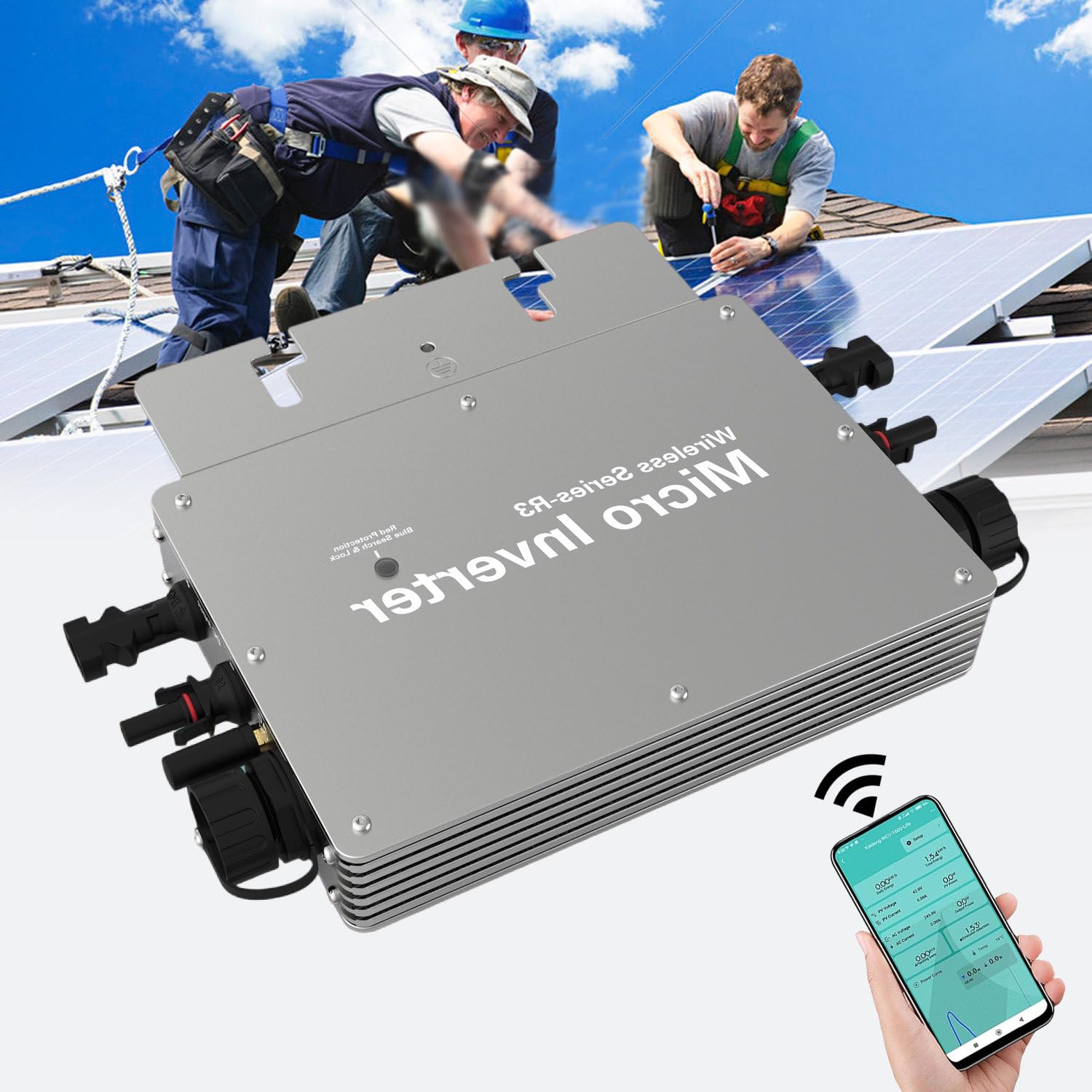 600W 700W 800W Mikroinwerter Mikroinwerter do sieci solarnej Mikroinwerter sieciowy IP65 Samochłodzący inwerter sieciowy Mikroinwerter Automatyczna identyfikacja Falownik,800W