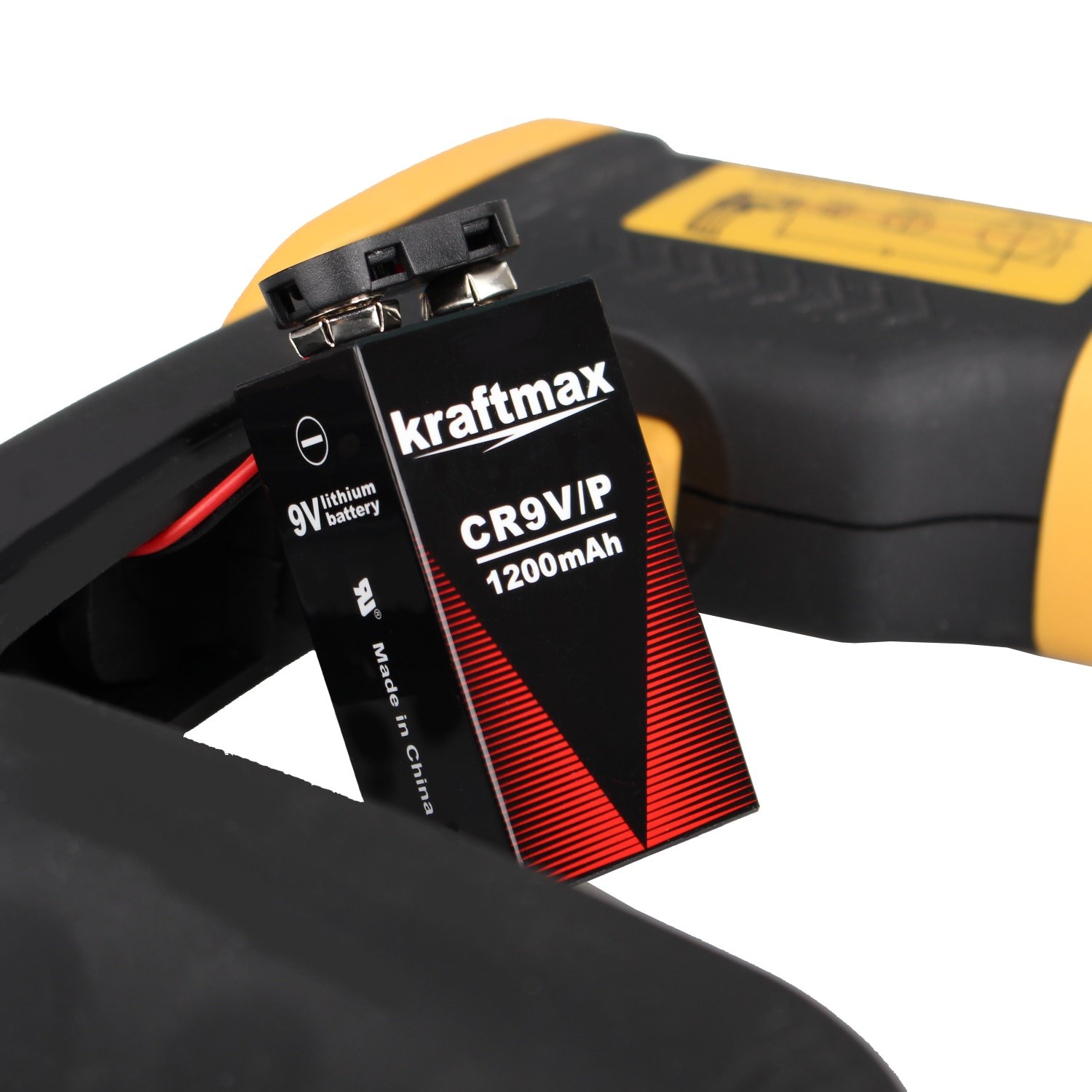 6X Kraftmax 9V Block Lithium Hochleistungs- Batterien für Rauchmelder/Feuermelder - 10 Jahre Batterie Lebensdauer