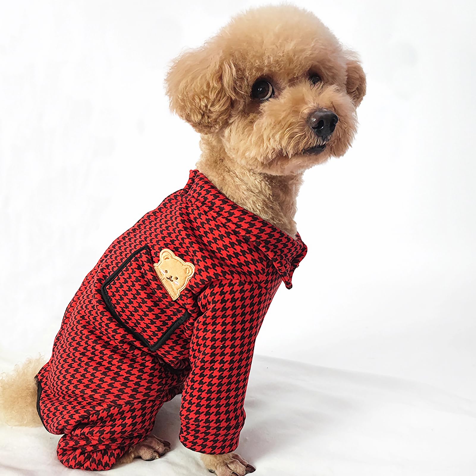 最終値下げ! 猫の服 犬の服 小型犬 防寒 秋冬 赤 新年 犬猫兼用 Amazon | KUVEELA PET 犬猫の服 秋冬服 中小型犬 猫 術後服 術後