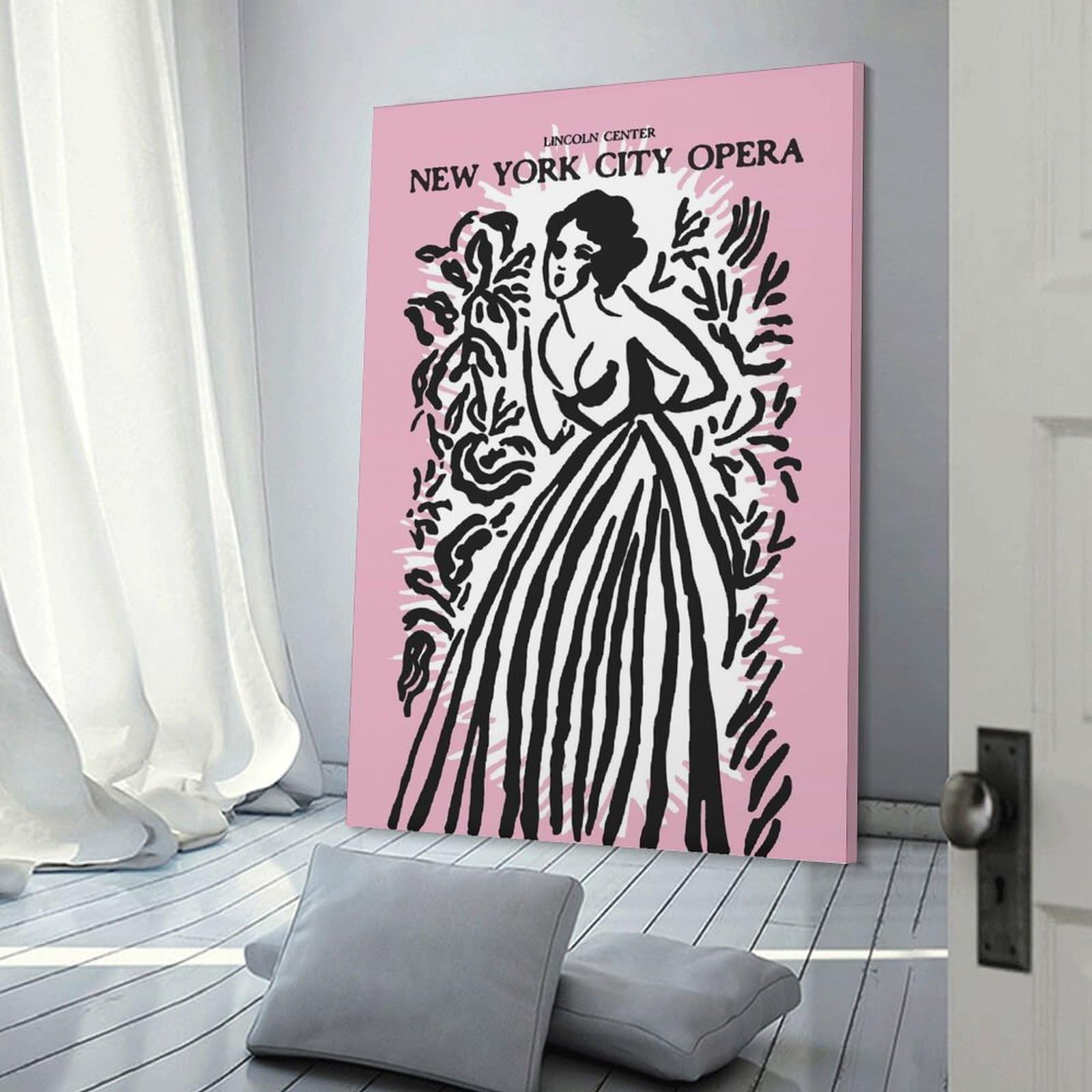 Junmoney New York City Opera Wall Art Print, 12x18inch(30x45cm), for Lounge Decor, Bedroom Walls Or Flats, Decorative Artwork for Empty Walls