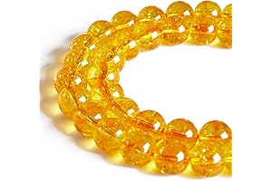 60pcs 6mm Citrine Beads: Enhance Your Jewelry Creations