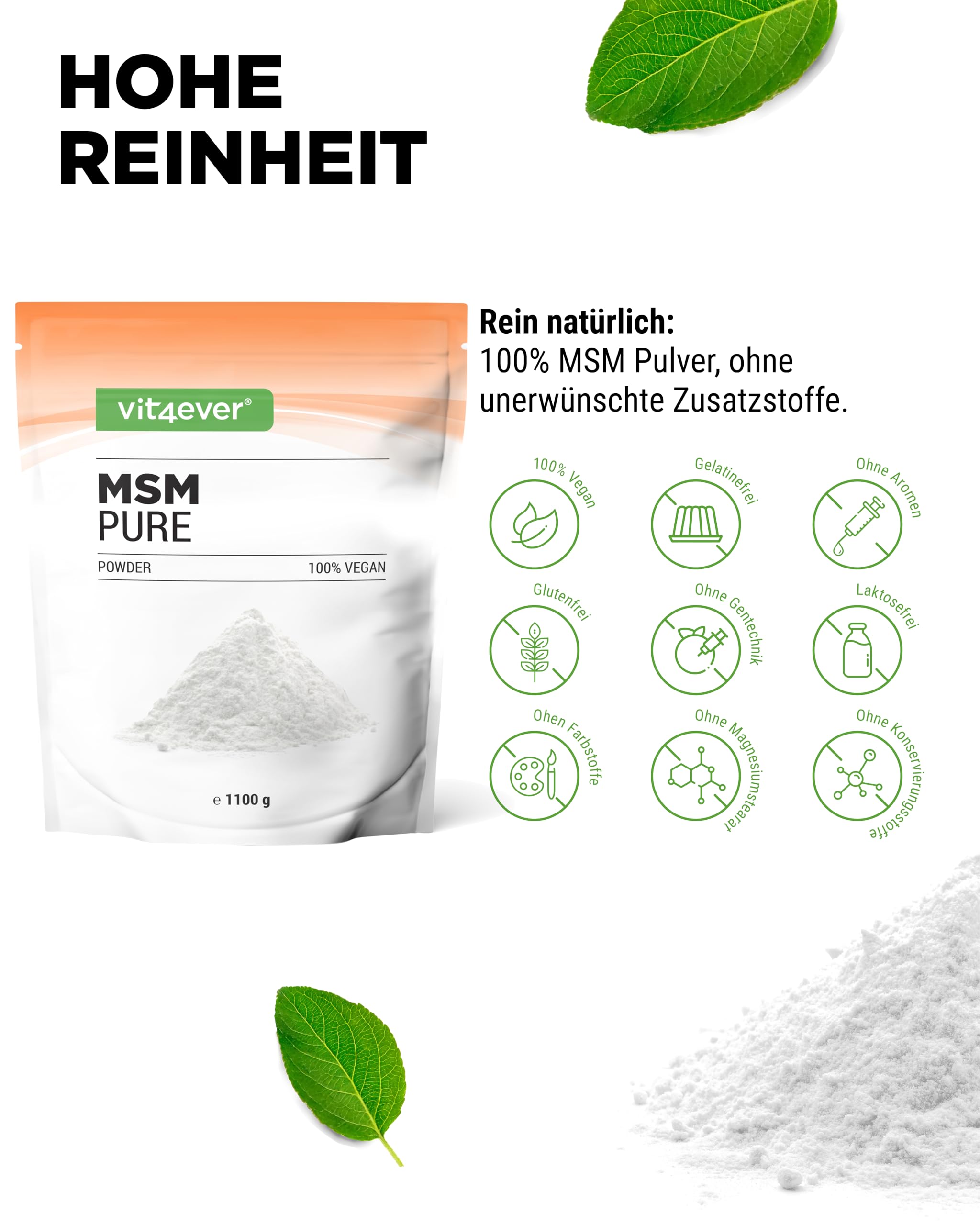 25kg De Poudre De MSM - Soufre Organique Pur En Gros Format Pour Bien-être Articulaire