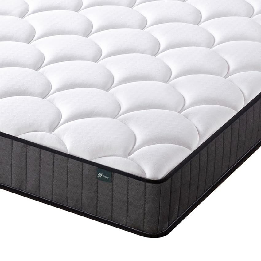 Zinus Materasso Singolo 80x190 Hybrid - Altezza 15 cm - Tight Top - Materasso Memory Foam e Molle Insacchettate - Certificato OEKO-TEX - Comfort Ergonomico