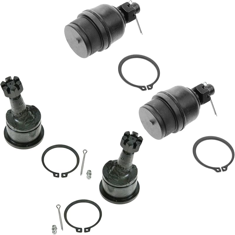 Kit de 4 juntas esféricas superiores e inferiores dianteiras TRQ para Ford e Lincoln