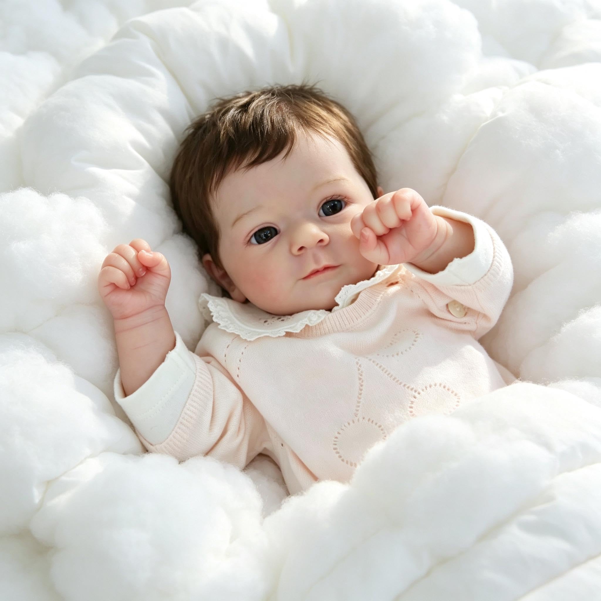 RXDOLL Realistyczne lalki Reborn Baby Dolls silikonowe na całe ciało, winylowa dziewczyna, anatomicznie poprawne lalki niemowlęce, które wyglądają jak prawdziwe życie, lalka noworodka, nadająca się do