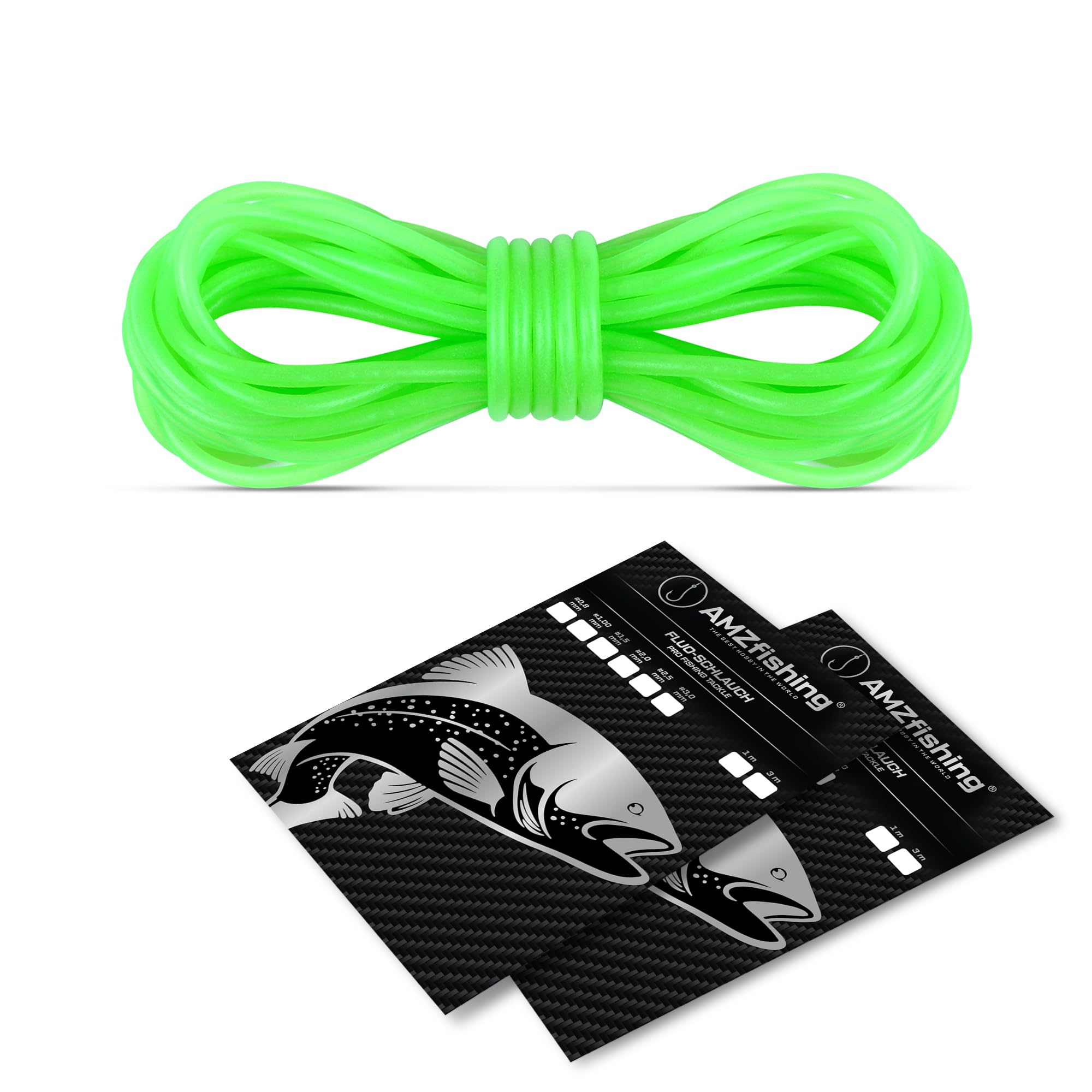 NEW AMZfishing® Fluo-slang, 1 of 3 m, zeevissen, Noorwegen accessoires, lichtslang voor het vissen, visaccessoires, visaccessoires, fluorescerend (1 meter, f: #3,0 mm