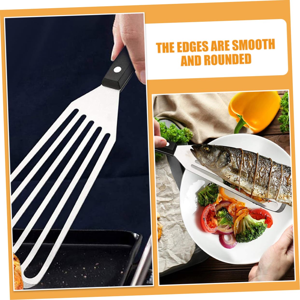 HANABASS 10 Pezzi Spatola Per Pesce Fritto Fornitura Da Cucina Pala Per Friggere Il Cibo Accessorio Da Cucina Strumento Di Cottura Della Cucina Utensile Da Cucina Conveniente Pala Per Wok