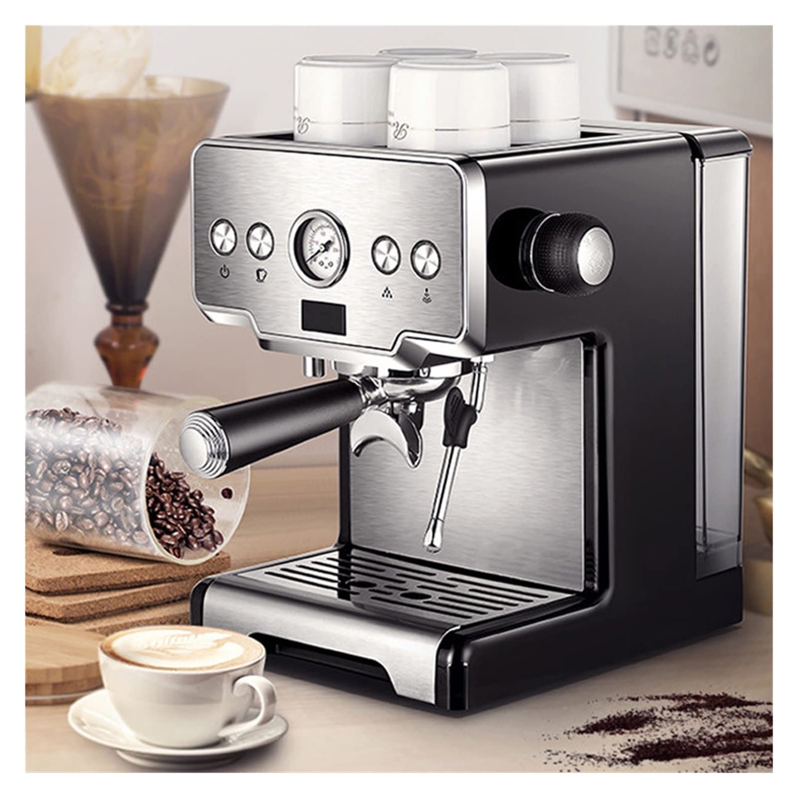 Amazon.com: TXGJWRA Home 15Bar Coffee Machine Crm3605 Maker