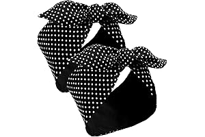 Chic Hair Accessory Duo: Polka Dot Headbands for Plus Sized Women