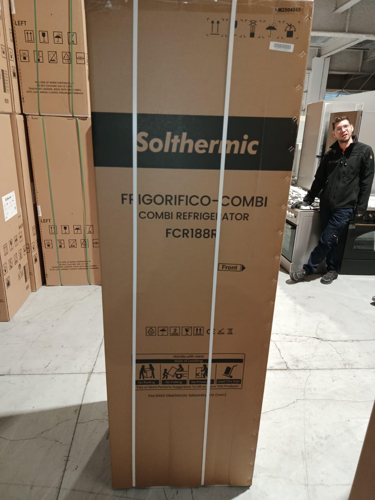 SOLTHERMIC® FRIGO-COMBI RETRO 1,88 FCR188R ROJO