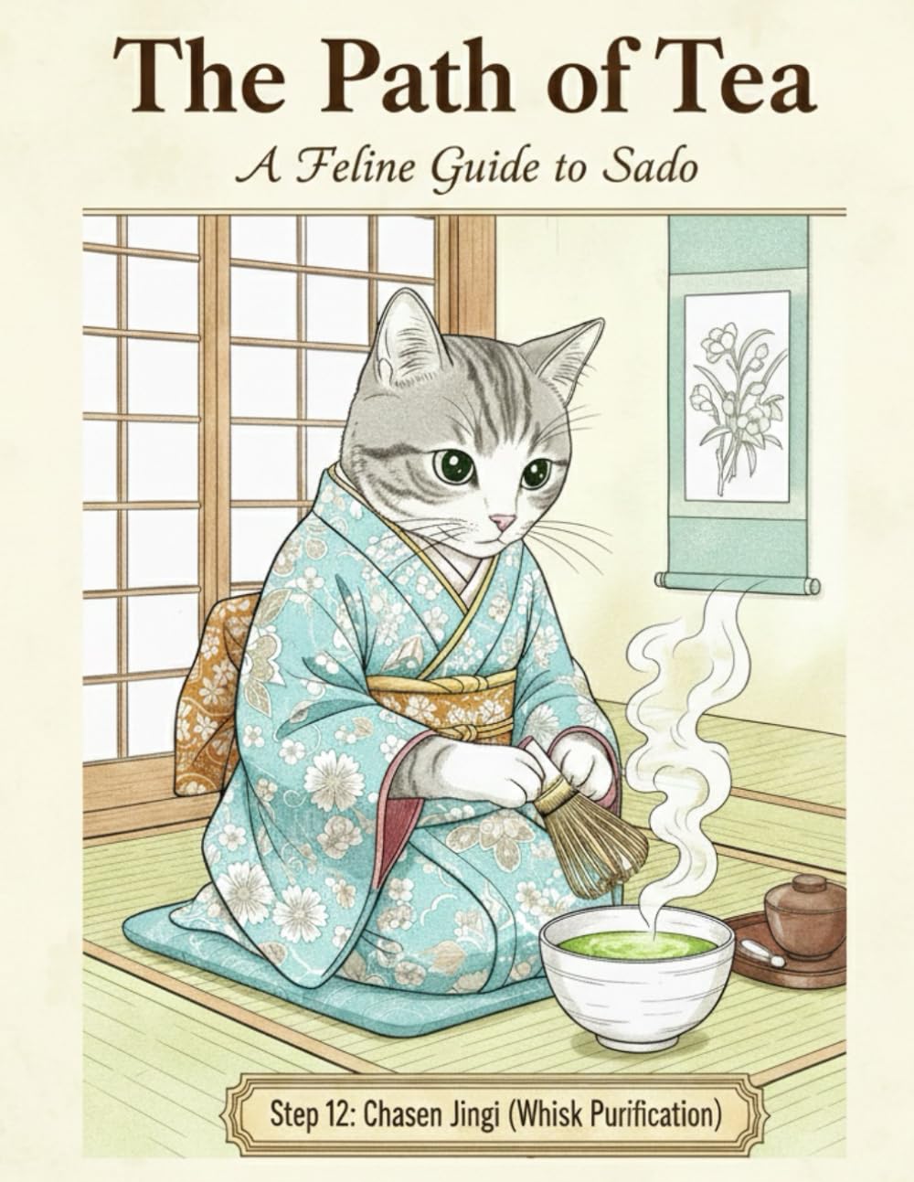The Path of Tea: A Feline Guide to Sado: A Step-by-Step Coloring Journey into Japanese Sado Art (Zen Cats : The Journey to Zen)