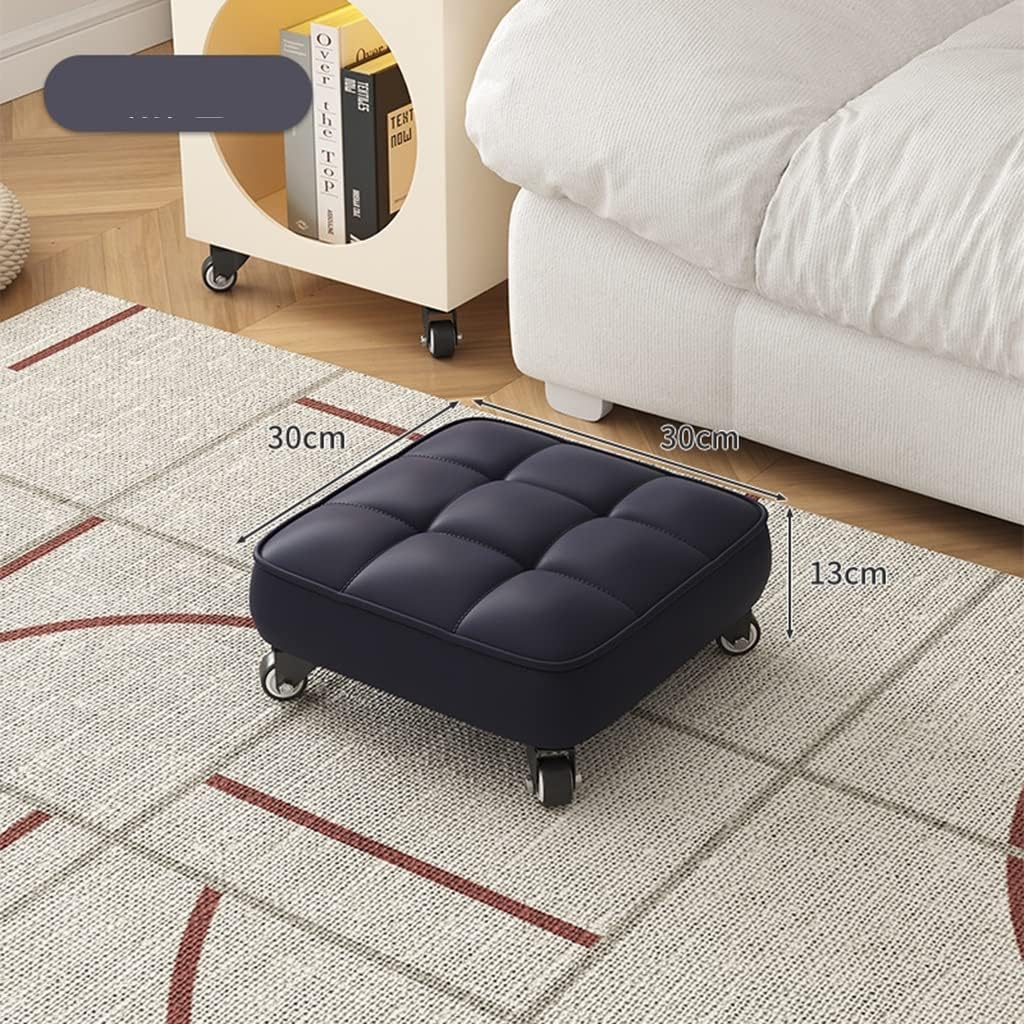 Dining Chairs Square Rolling Stool, Low to Ground Roller Seat with Swivel Caster Wheels for Office Garage Shop Stools,C30*30 * 13Cm, Animal Horse-30 * 30 * 13cm