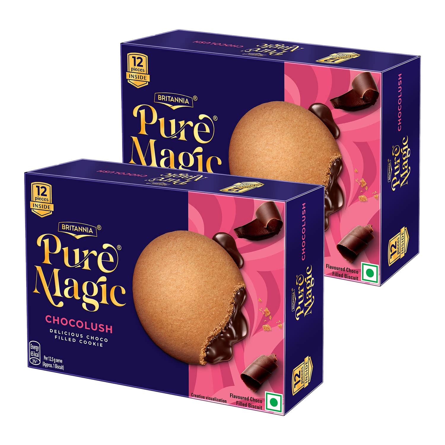 Britannia Pure Magic Chocolush, 300g, with extra crunchy biscuit and gooey choco-filling, Pack of 2 (B0B51CY9QC) Amazon Price History, Amazon Price Tracker