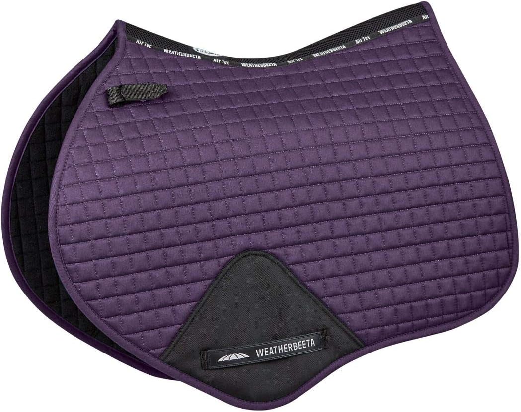 WeatherBeeta Prime Jump Shaped Saddle Pad, Purple Penant, Full