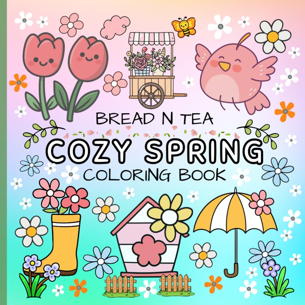Cozy Spring Coloring Book