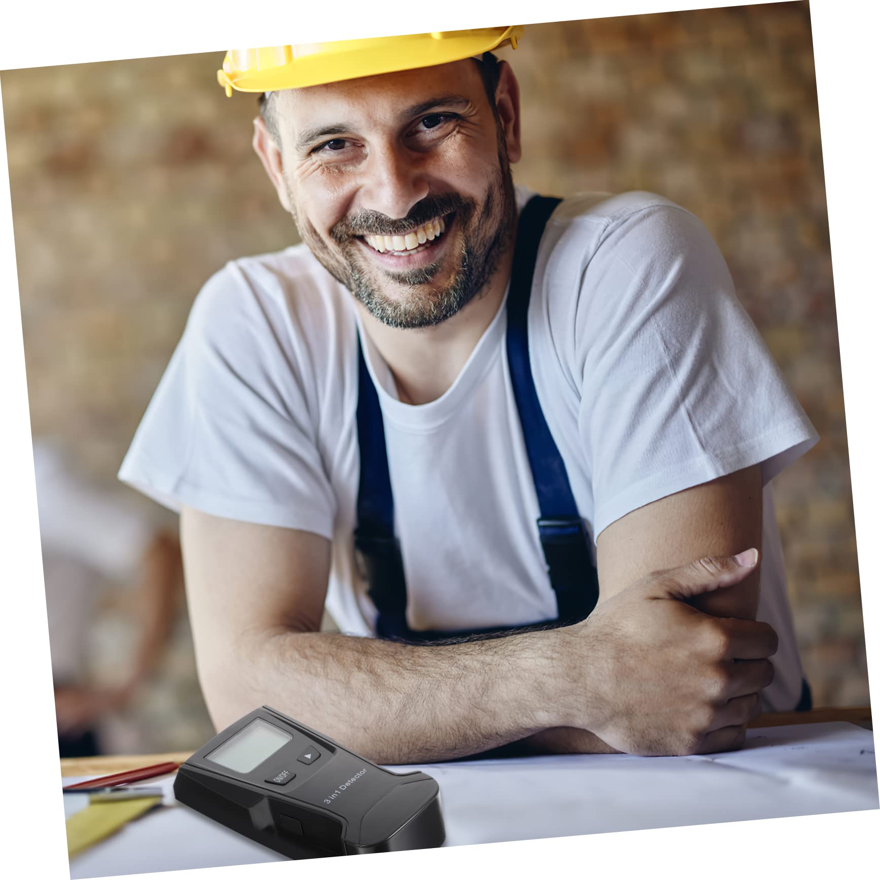 Wanddetektor 6f22 9v Lcd Balkendetektor Schwarz für Präzise Ortung | Wandfinder, Metallscanner mit Versenktem Griff, Multipurpose für Regale und Schränke