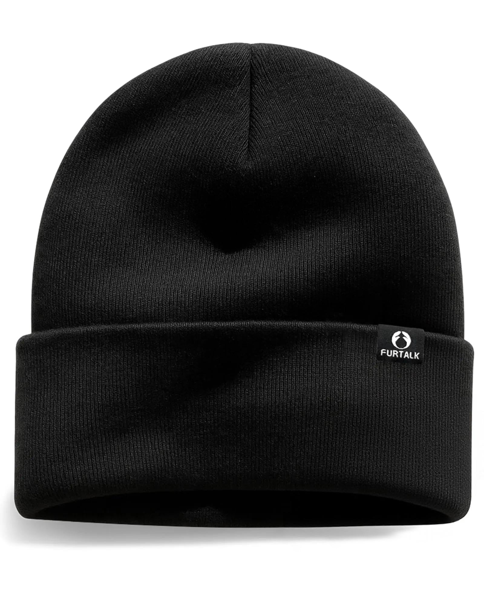 FURTALK 100% Merino Wool Beanie Hat for Men Women Warm Winter Hat Double Layer Knitted Beanies