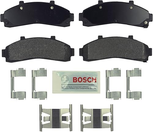 Bosch BE652H - Juego de pastillas de freno de disco azul con herrajes, parte delantera