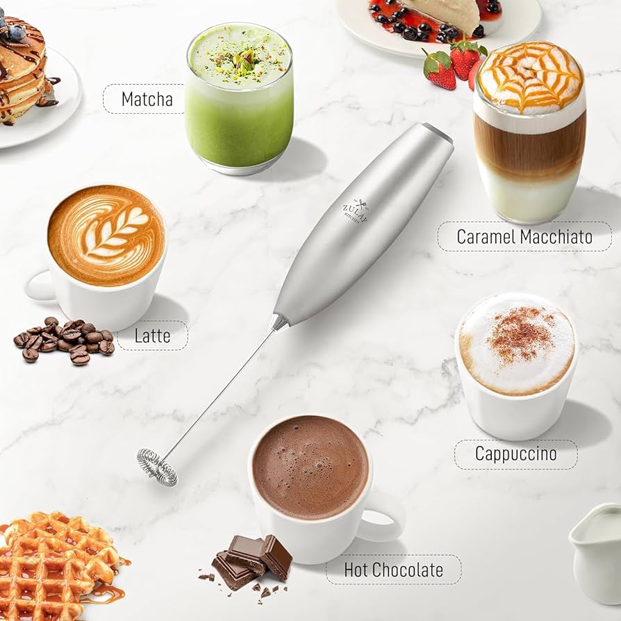 Amazon.com: Zulay Powerful Milk Frother for Coffee with Upgraded