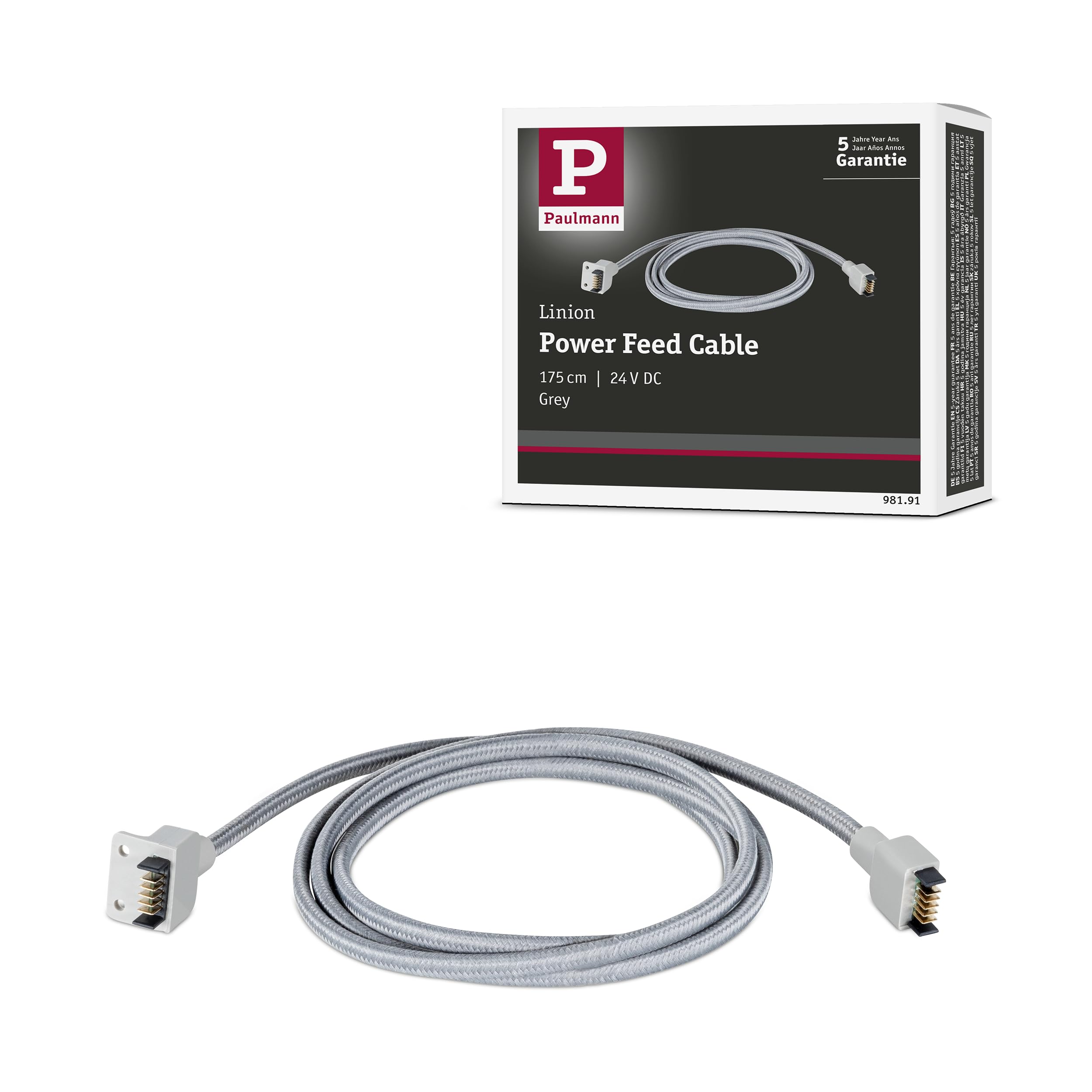Paulmann 98191 Linion Input Cable 1,75m Grey