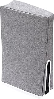 PS5 Console Dust Cover, PS5 Game Console Dust Proof Protector with Cooling Vents and Dust Filter Cover Sleeve, Anti Scratch Waterproof Shell for PS5 Digital and Regular