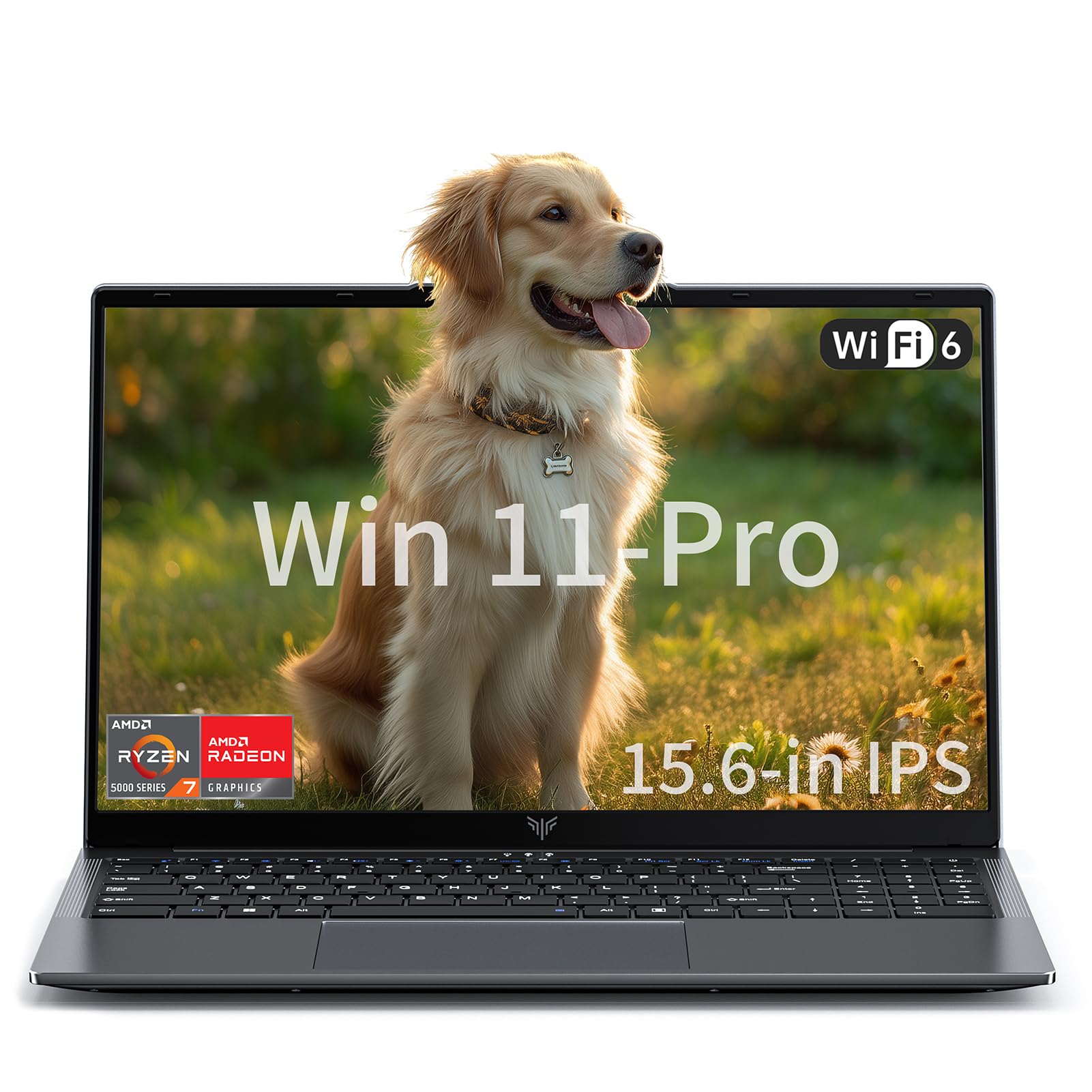 KAIGERR Gaming Laptop AMD Ryzen 5 7430U 15.6-in AMD Laptops, 16GB DDR4 512GB NVMe SSD Traditional Laptops, Win-11 Pro Numeric Keypad WiFi 6 HDMI Type-C USB-3.2 Webcam 3.5mm Audio Ordinateur Portable