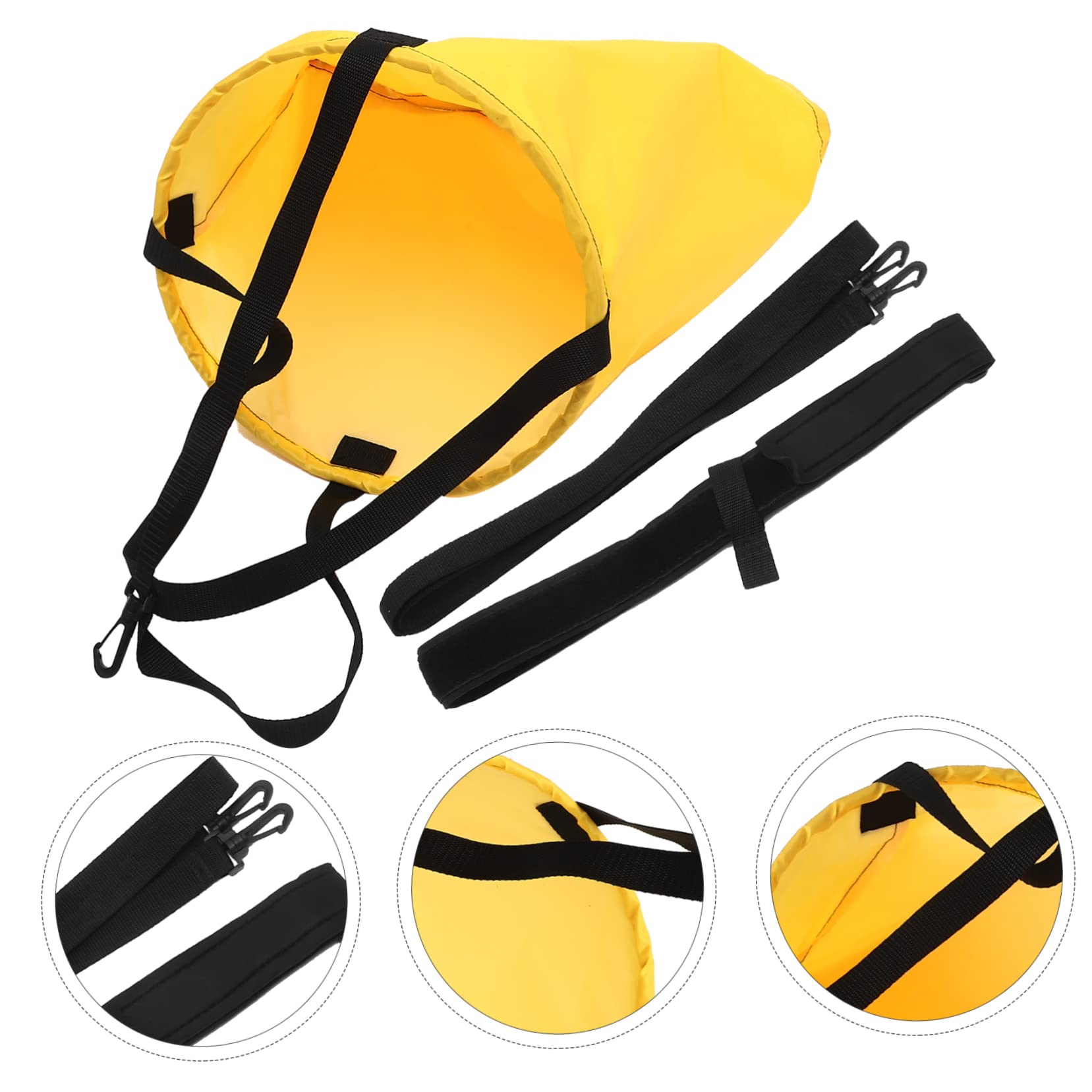 parachute de nage ceinture de natation ceinture de nage équipement d'exercice en piscine pour adultes accessoires de natation équipement d'exercice de Ruban Yellow