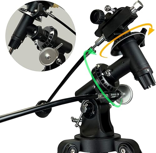 Miniatura 8 de PolarLink 80EQ - Telescopio refractor de 3.150 in de apertura, 35.433 in de longitud focal, telescopio ecuatorial alemán manual con control de