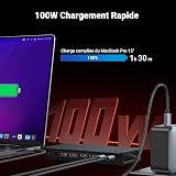 UGREEN Revodok Pro 209 Docking Station USB C DisplayLink Dual HDMI et DisplayPort 4K60Hz Double Affichage Différent pour MacOS 9 en 1 Station Accueil Multiports USB 10Gbps PD 100W Ethernet Gigabit - 7