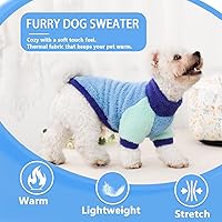 Vista 2 de Ropa para perros pequeños, suéter de forro polar para perros pequeños, niñas y niños, ropa de invierno para perros pequeños, suéteres suaves